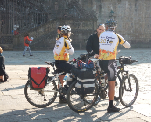 La Compostela en bicicleta.